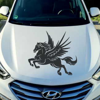 Autoaufkleber Pegasus Pferd Flügel Motorhauben Aufkleber