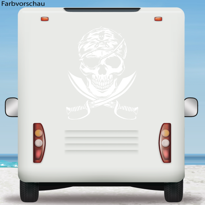 Wohnmobil Aufkleber Totenopf Skull Wohnwagen Camper