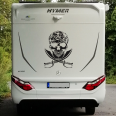 Wohnmobil Aufkleber Totenopf Skull Wohnwagen Camper