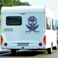 Wohnmobil Aufkleber Totenopf Skull Wohnwagen Camper