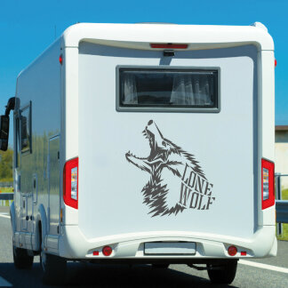 Wohnmobil Aufkleber Lone Wolf Wohnwagen CaravanTattoo