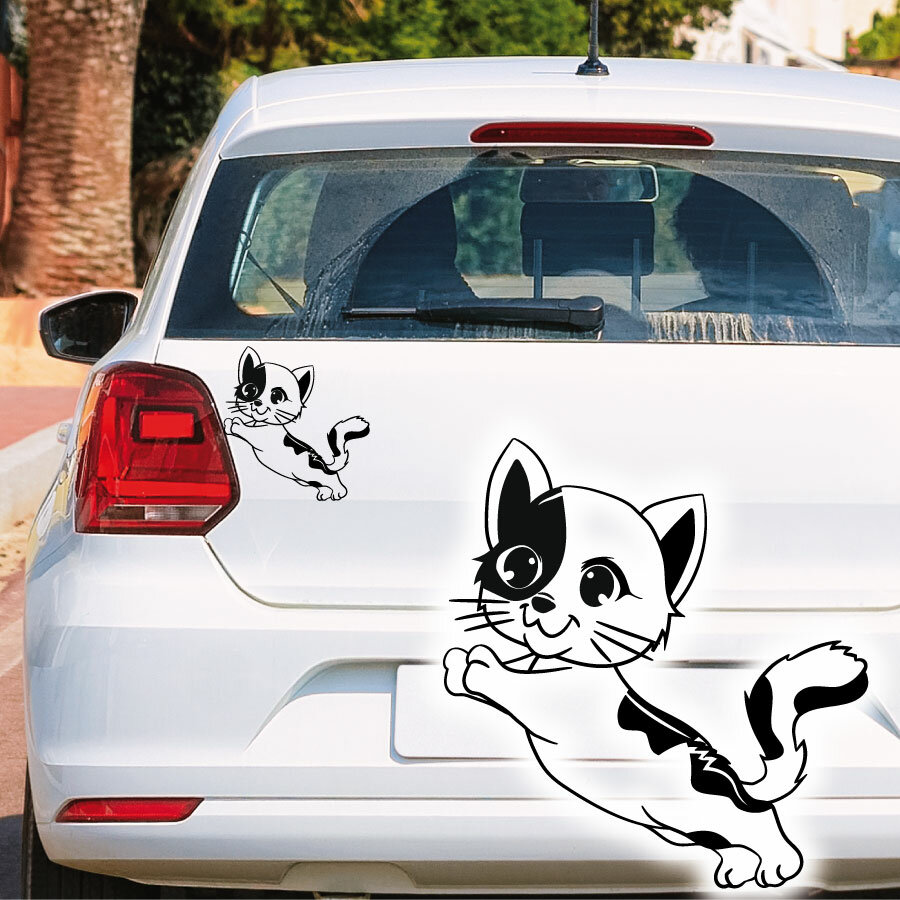 Autoaufkleber Kätzchen Katze