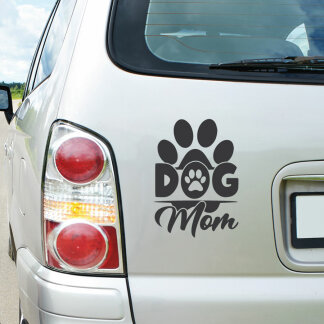 Autoaufkleber Dog Mom Pfote Auto Aufkleber