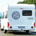 Wohnmobil Aufkleber Wikinger Kompass Vegvisir