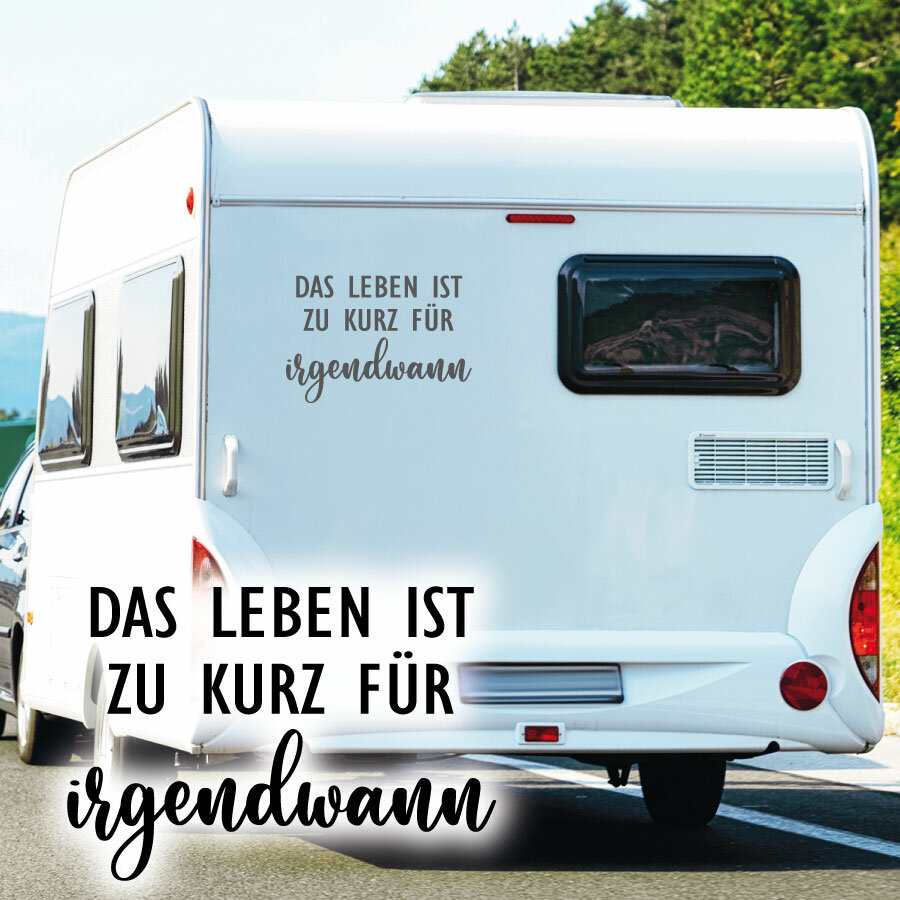 Aufkleber-Set für das Wohnmobil und den Wohnwagen • Travellogs