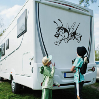 Wohnmobil Aufkleber Lustige Biene Wohnwagen Camper