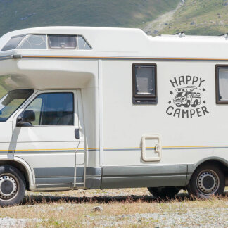 Wohnmobil Aufkleber Happy Camper Lustig Caravan