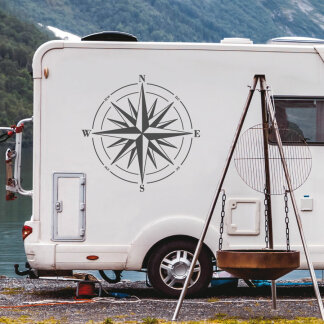 Wohnmobil Aufkleber Kompass Windrose Wohnwagen Caravan