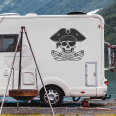 Wohnmobil Aufkleber Totenkopf Skull Pirat Wohnwagen Camper