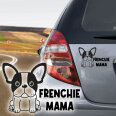 Hundeaufkleber Französische Bulldogge Aufkleber Frenchie Mama
