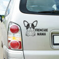 Hundeaufkleber Französische Bulldogge Aufkleber Frenchie Mama