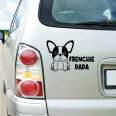 Hundeaufkleber Französische Bulldogge Aufkleber Frenchie Papa