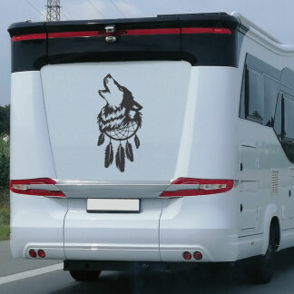 Wohnmobil Aufkleber Wolf Traumfänger Wohnwagen Caravan