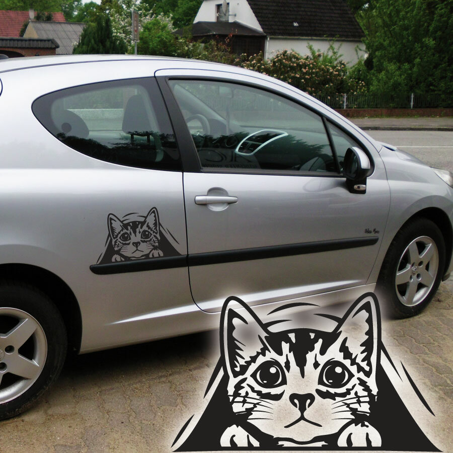 Kratze Katze Aufkleber Auto Aufkleber von Klebe-X jetzt Online bestellen!