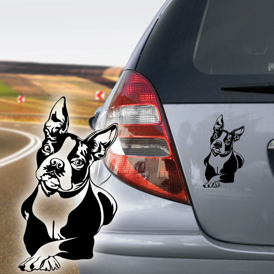 Heckscheibenaufkleber Hund Hundeaufkleber fürs Auto