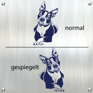 Hundeaufkleber Boston Terrier Aufkleber Auto Hunde Sticker