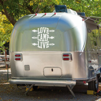 Wohnmobil Aufkleber Love Camp Live Wohnwagen Caravan