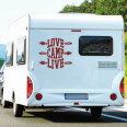 Wohnmobil Aufkleber Love Camp Live Wohnwagen Caravan