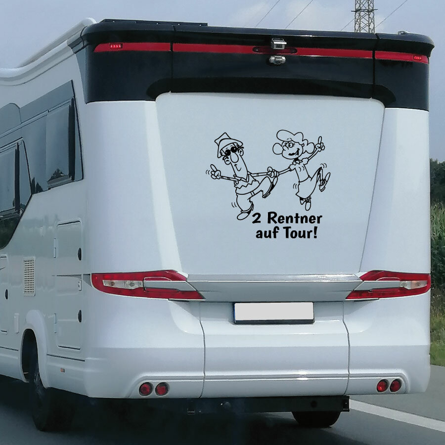 Camper Camping Wohnmobil Wohnwagen Rentner Spruch' Sticker