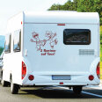 Wohnmobil Aufkleber 2 Rentner auf Tour Wohnwagen Caravan