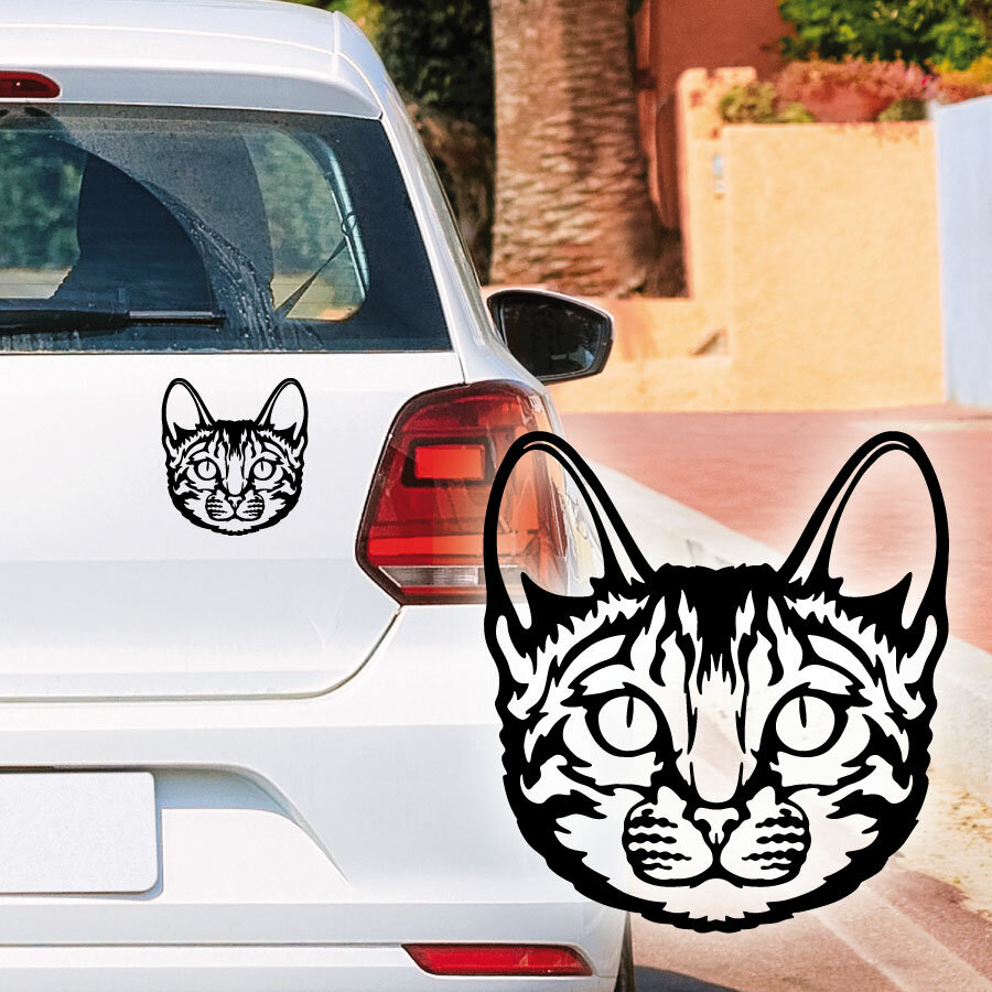 Autoaufkleber Bengal Katze