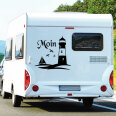 Wohnmobil Aufkleber Leuchtturm Moin Wohnwagen Caravan