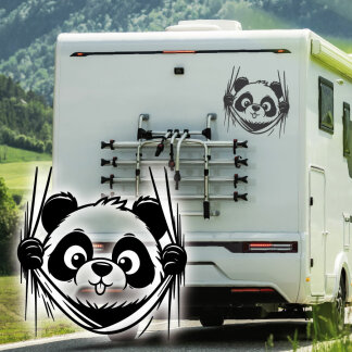 Wohnmobil Aufkleber Lustiger Panda B&auml;r