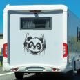 Wohnmobil Aufkleber Lustiger Panda Bär
