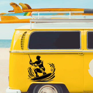 Wohnmobil Aufkleber Wakeboarding