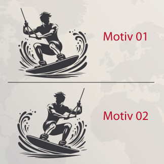 Wohnmobil Aufkleber Wakeboarding