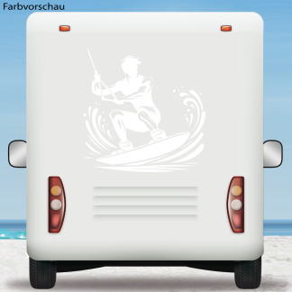 Wohnmobil Aufkleber Wakeboarding
