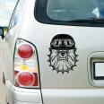 Autoaufkleber Bulldogge Motorradhelm Biker Auto Aufkleber