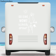 Wohnmobil Aufkleber Sei eine Möwe scheiß drauf