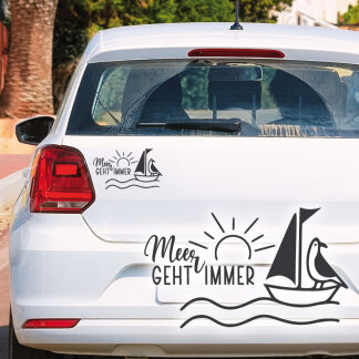 Autoaufkleber Meer geht immer Auto Aufkleber