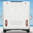 Wohnmobil Aufkleber Tanzende Rentner
