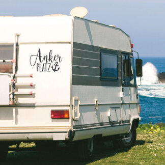 Wohnmobil Aufkleber Ankerplatz