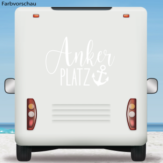 Wohnmobil Aufkleber Ankerplatz
