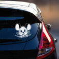Autoaufkleber neugierige Maus