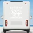 Wohnmobil Aufkleber Faultiere Einfach mal abhängen