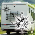 Wohnmobil Aufkleber Kompass Islandpferd