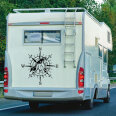 Wohnmobil Aufkleber Kompass Islandpferd