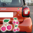 Auto Aufkleber Kirschen Rockabilly SET Pink Sticker Tattoo