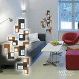 WA059 Wandtattoo RETRO CUBES Wandaufkleber Wandsticker