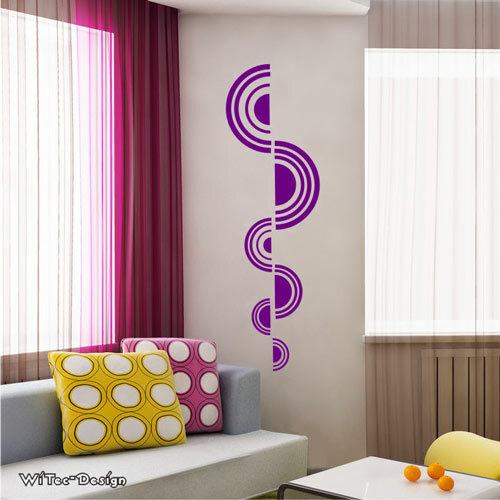 WA055 Wandtattoo RETRO Wandaufkleber Wandfolie