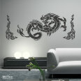 Wandtattoo DRACHE + Tribals Wandaufkleber