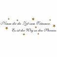 Wandtattoo Zeit zum Träumen Sterne Wandaufkleber