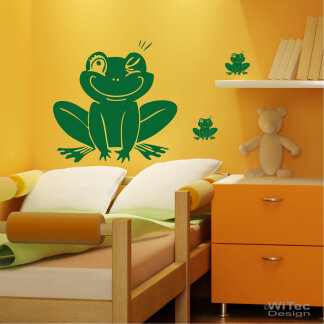 Wandaufkleber Frosch Set Wandtattoo Aukleber Sticker