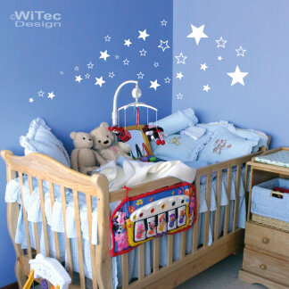 Wandtattoo Sterne Kinderzimmer Wandsticker