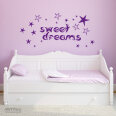 Wandtattoo Kinderzimmer Sweet Dreams Sterne Wandaufkleber