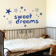 Wandtattoo Kinderzimmer Sweet Dreams Sterne Wandaufkleber